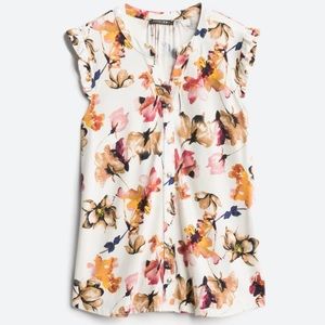 Papermoon Morgan’s Ruffle Sleeve Knit Blouse, White